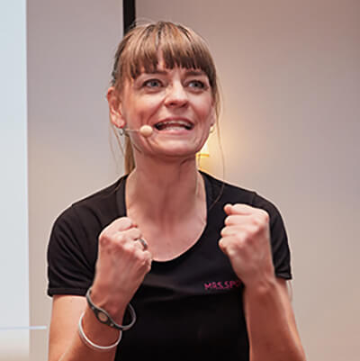 Portrait Kerstin Kolata, Head of Product Development Mrs.Sporty 