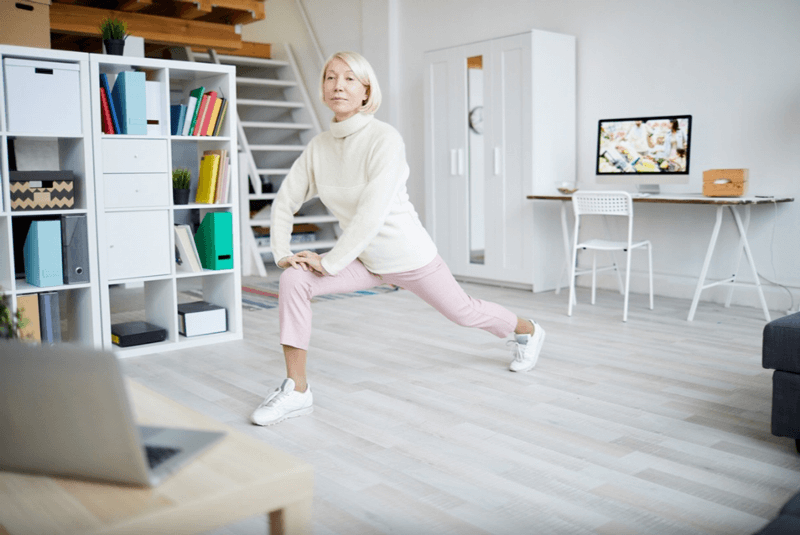Mrs.Sporty-Mitglieder trainieren zuhause